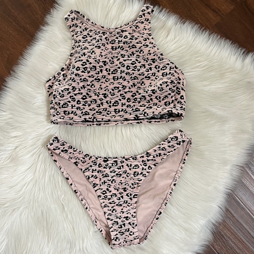 Xhilaration Leopard Bikini Size Large